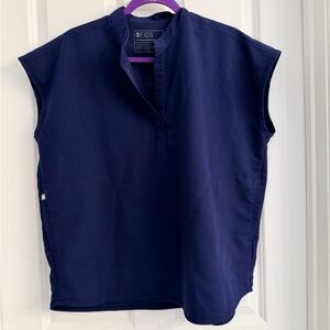 FIGS Women's Navy Rafaela Scrub Top